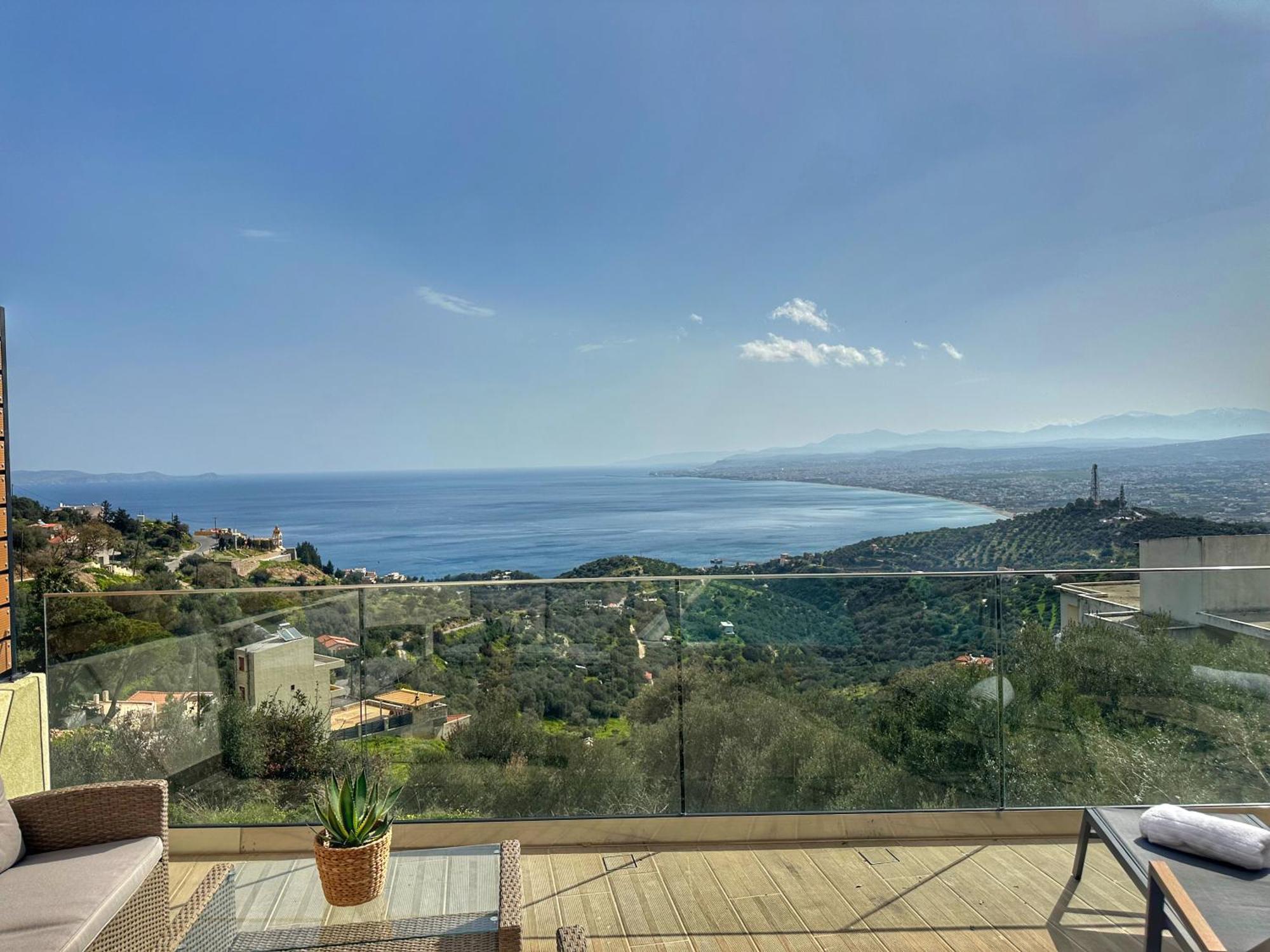 Balcony, Cozy With Amazing View * Rodhia (Crete)