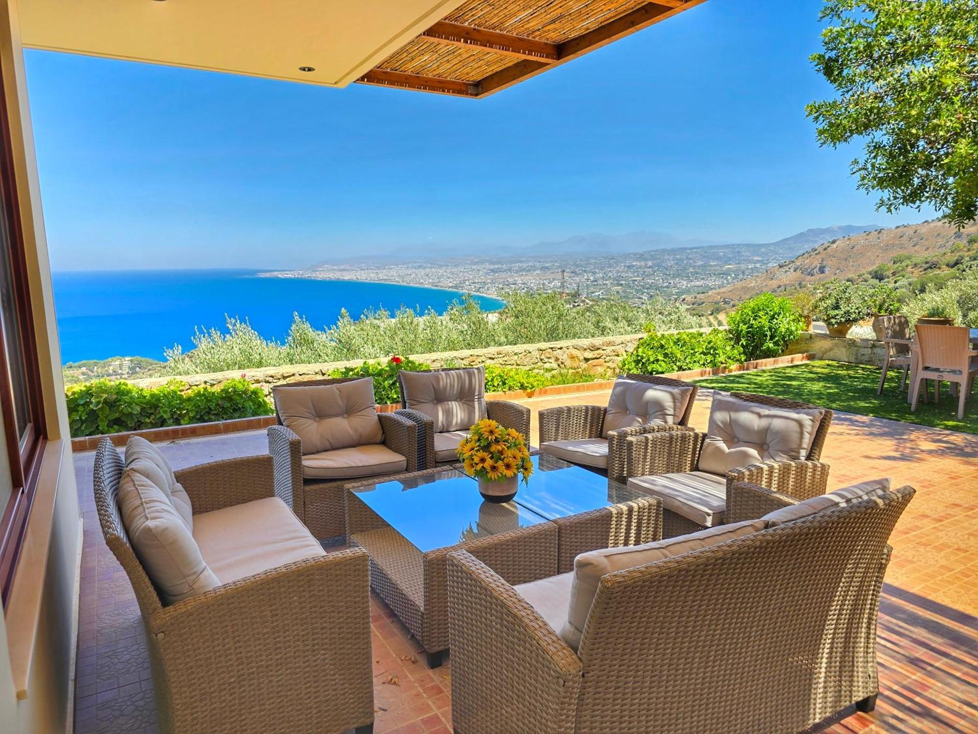 Balcony, Cozy With Amazing View Rodhia (Crete)